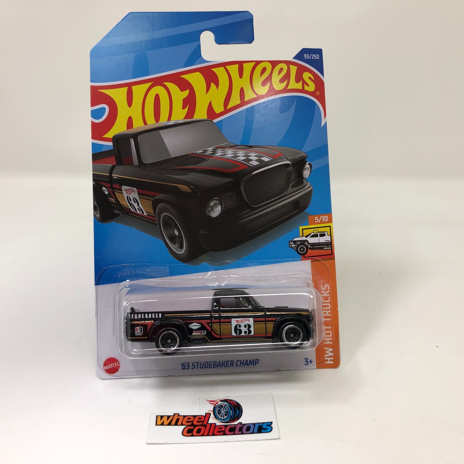 '63 Studebaker Champ #93 * Black * 2022 Hot Wheels * WL21