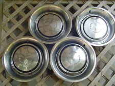 Vintage Ford Mustang Trim Rings Center Caps Hubcaps Wheel Covers Fastback 14 In