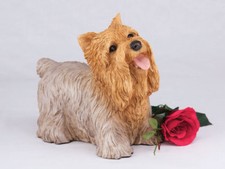 Small/Keepsake 63 Cubic Ins Yorkshire Terrier Resin Urn for Cremation Ashes
