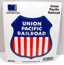new Union Pacific Railroad 3.5" x 3.5" in. railroad decal sticker