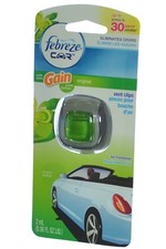 Febreze Car Vent Clip Auto, Home Office AC Air Freshener  Odor Eliminator, Gain