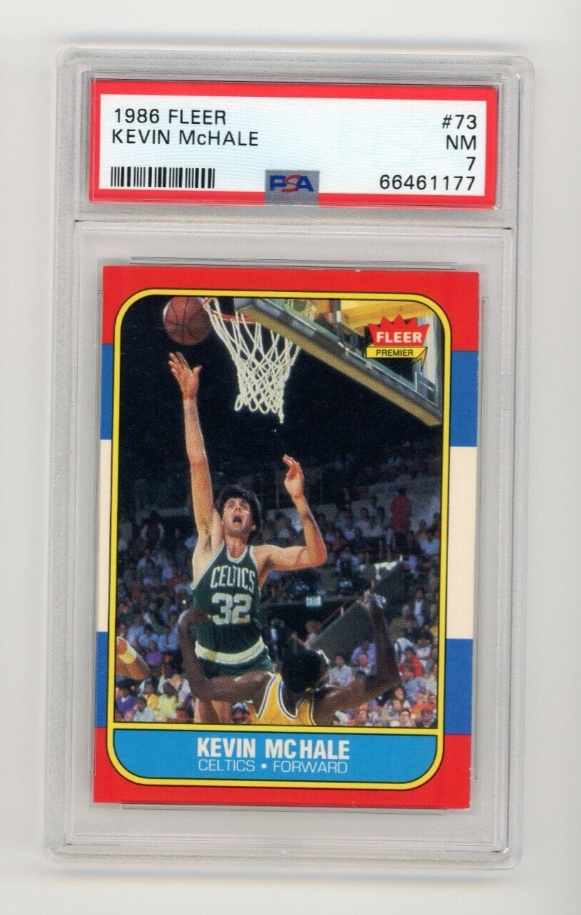 1986-87 Fleer Basketball Kevin McHale #73 PSA 7 NM Boston Celtics