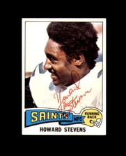 Howard Stevens Signed 1975 Topps New Orleans Saints Autograph