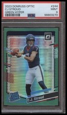 C.J. Stroud 2023 Donruss Optic #244 Green Hyper PSA