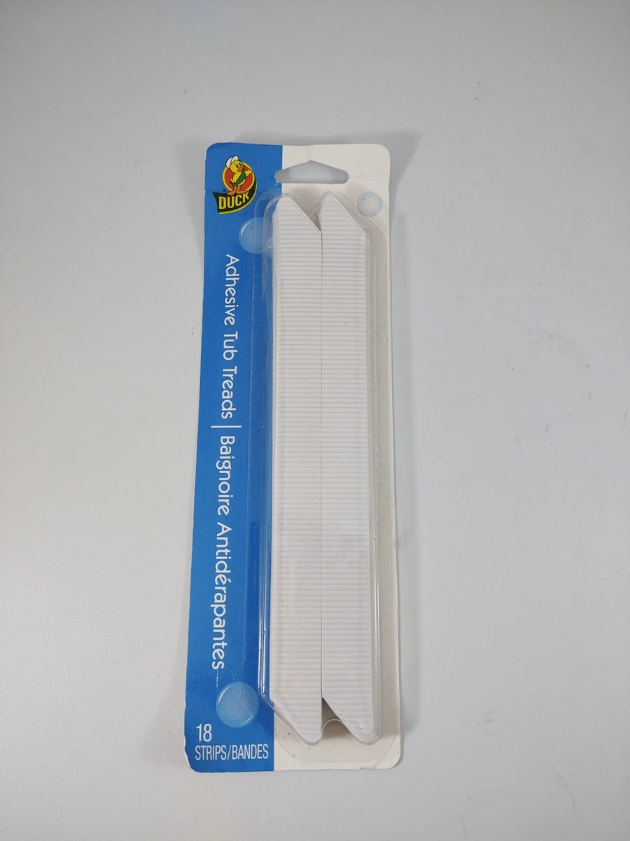 Duck Brand Adhesive Plastic Bathtub Treads, White, X (18 , 45 OFF