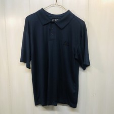 Men  s Realtree Navy SS Golf Polo Fishing Poly Casual Shirt sz Med