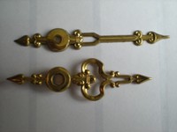 Original Brass Clock Hands For Schatz 49 400 Day / Anniversary Clocks Original Brass Clock Hands For Schatz 49 400 Day / Anniversary Clocks