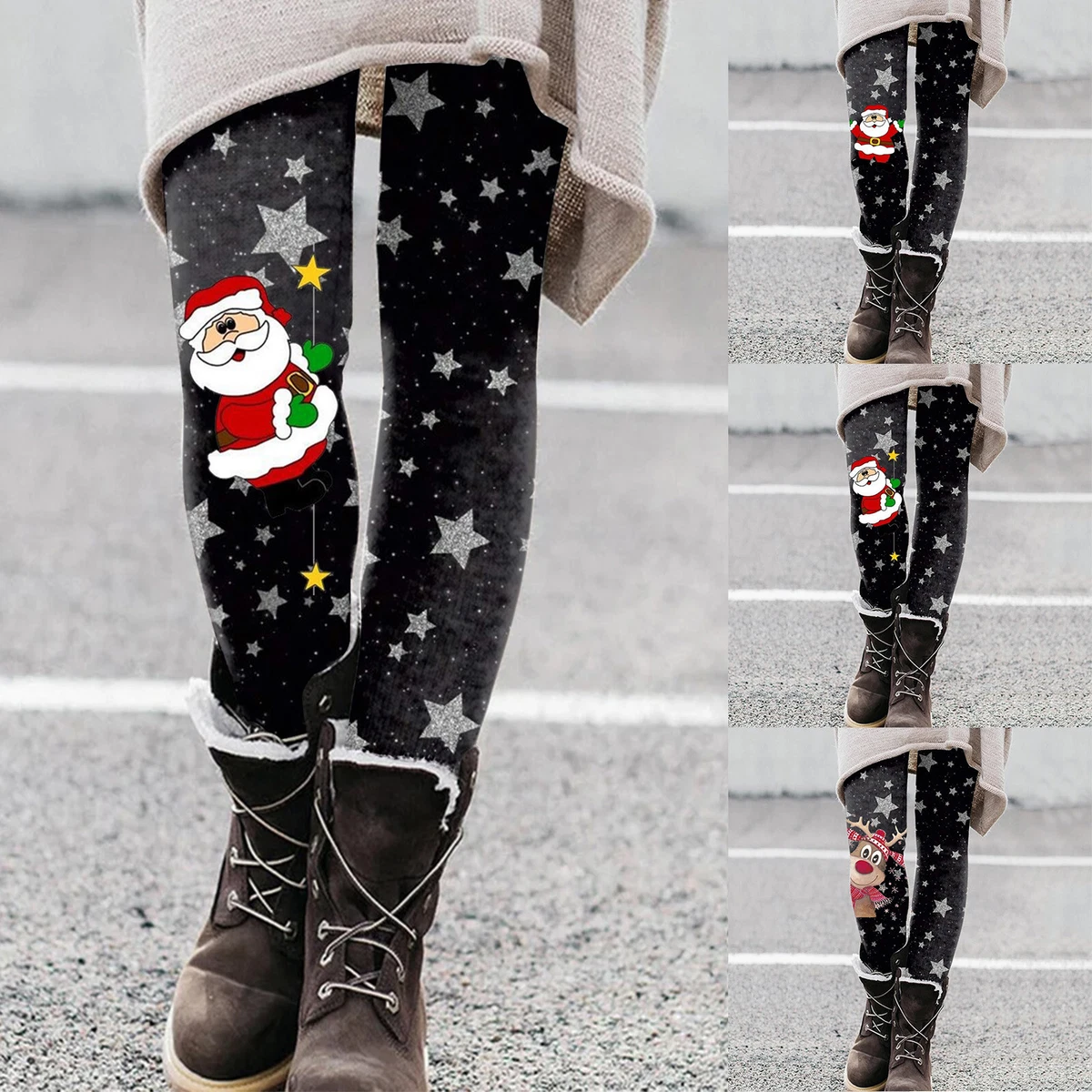 Womens Comfy Clothes for Fall Women Casual Cute Cartoon Christmas Santa  Print