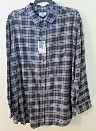 Mens Croft \u0026 Barrow L/S Gray/Navy/Green 