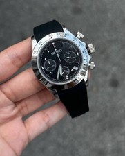 Chrome Rubber Seiko Daytona mod Silver/black ...