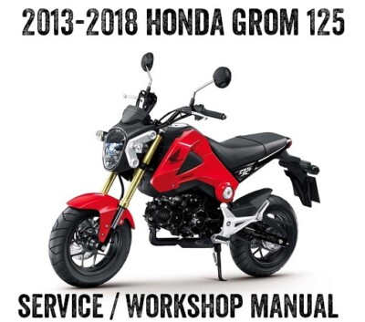 2013-2020 Honda MSX125 MSX 125 GROM Workshop Service Manual PDF