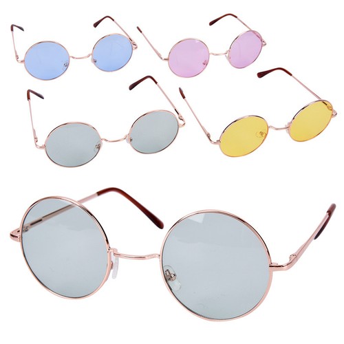 oversized round  frame glasses - amycoz