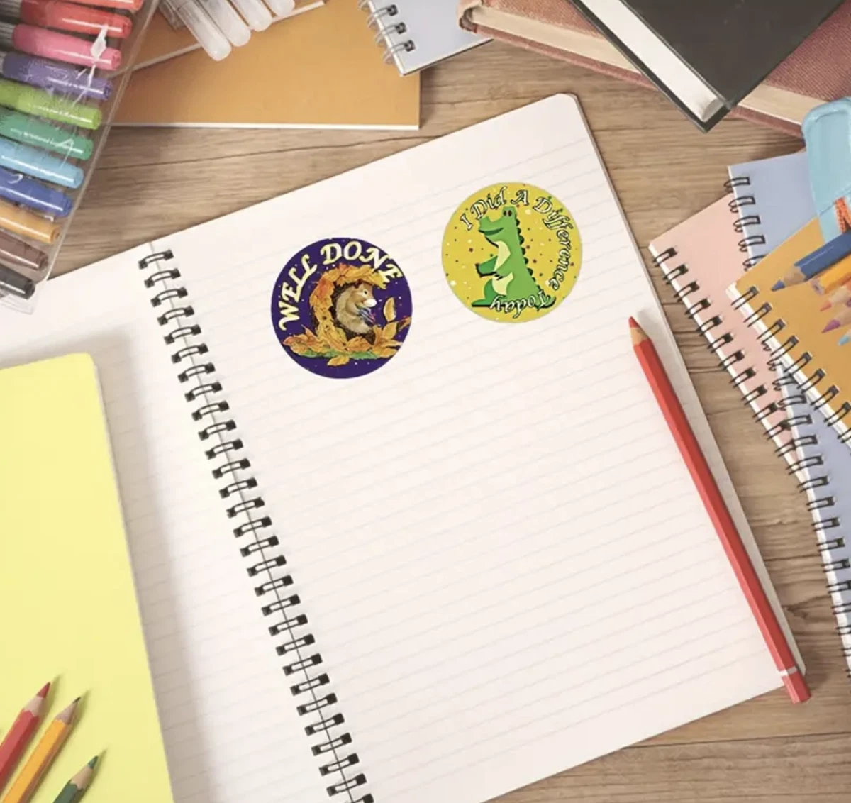 Positive Reward Merit Stickers 2.5cm 50/100pc Teacher Kids Classroom Award Party