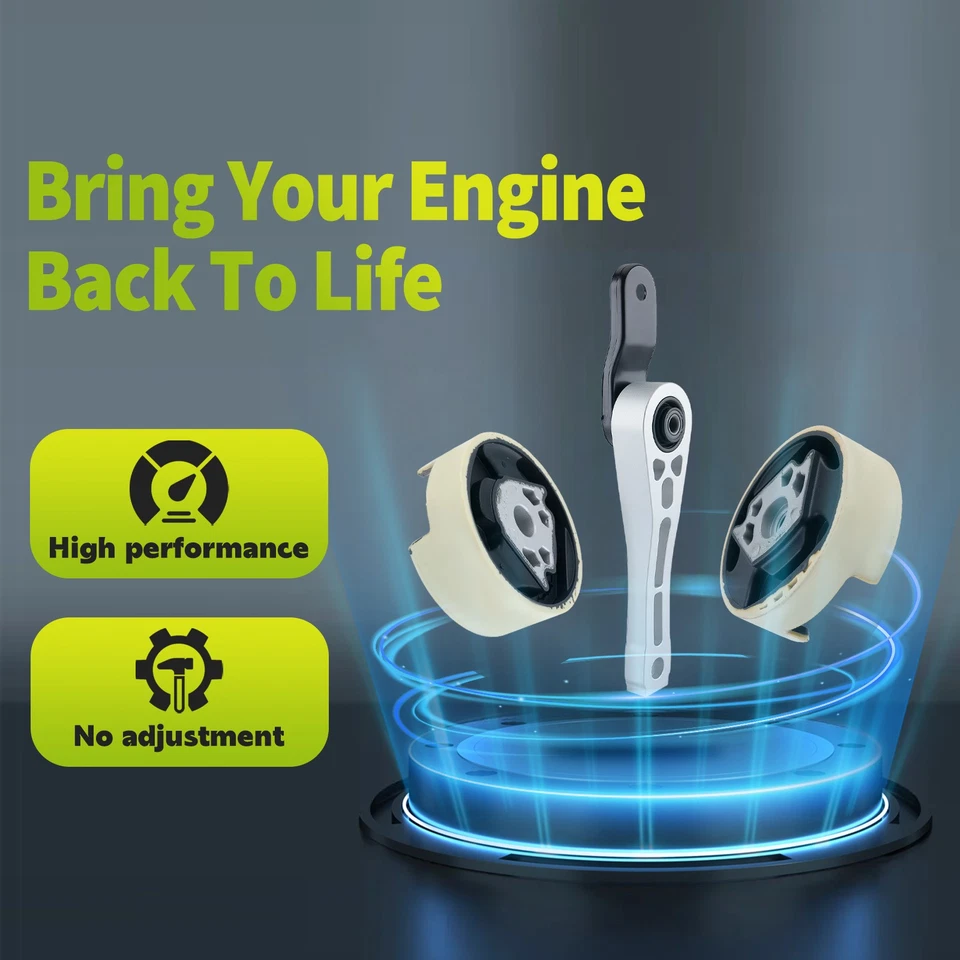 Engine & Trans Mount for 2009-2015 Volkswagen Jetta 2.0T Golf GTI Beetle Passat Foto 4 de 4