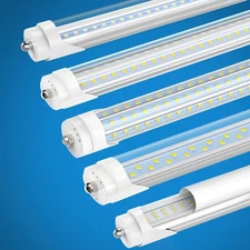 8FT LED Shop Light T8 T12 Single Pin FA8 Bulbs 45W 72W 120W 8Foot LED Tube Light