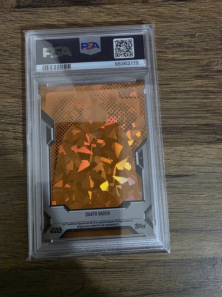 Topps Star Wars High Tek 2023 Darth Vader Orange Particle Diffractor /25 #2 - Image 2 of 2