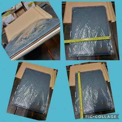 Tastefully Simple Consultant Padfolio Blue Faux Leather Business Organizer NEW