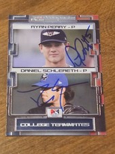 2008 Tri Star College SCHLERETH PERRY DUAL In-Person Signed Autographed AUTO