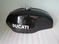 DUCATI 750 GT 1972 BLACK PAINTED STEEL GAS FUEL PETROL TANK WITH MONZA CAP | Fit