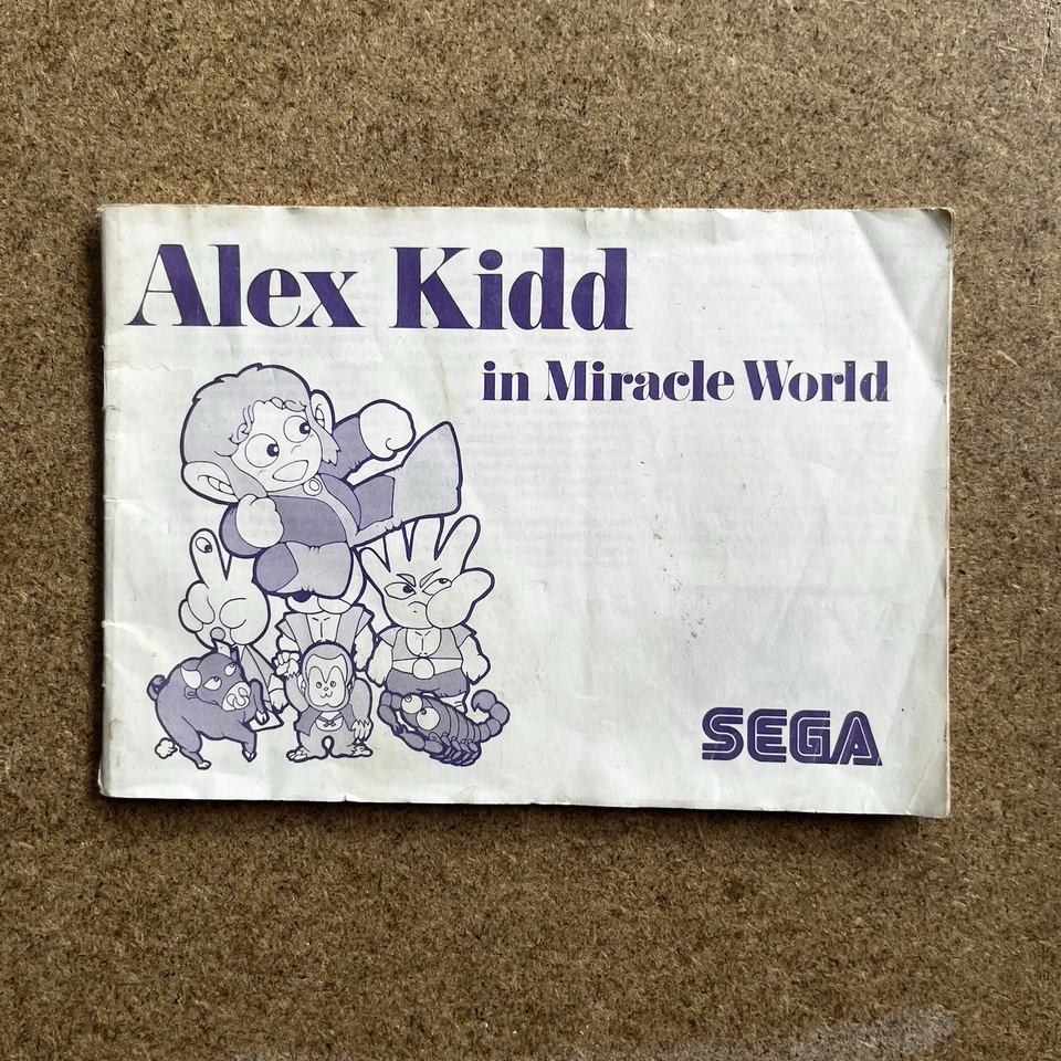 Alex Kidd in Miracle World & Penguin Land SEGA Juegos Manual de instrucciones Folleto Foto 2 de 4