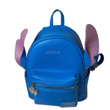 Loungefly Disney Lilo  Stitch Figural Mini Backpack 3D Ears Minimalist Blue
