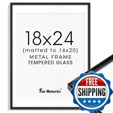 Fun Memories Black Picture Frame Aluminum Picture Frame 18 X 24 Poster Frame