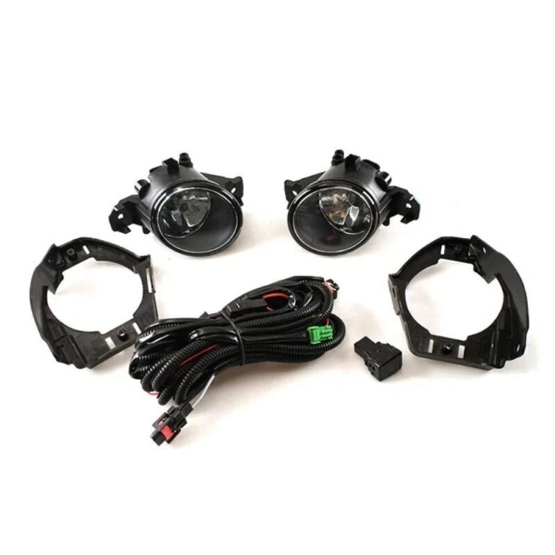 Set of Front Bumper Foglamp Light Cover Harness Switch For Nissan Juke 2015-2019 - Image 2 of 4