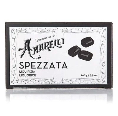 Spezzata Lakritz mit seiner starken und unverwechselbaren Geschmack  100 gr