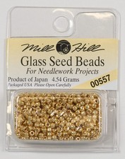 Mill Hill Glass Beads - Color 40557 Gold Color 15/0 Seed Bead - 1.60 Grams