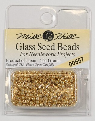 Mill Hill Glass Beads - Color 40557 Gold Color 15/0 Seed Bead - 1.60 Grams