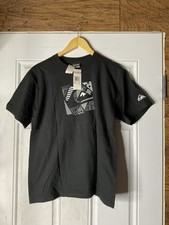 Vintage Y2K Mens Quicksilver Shirt black Size XL youth fits size M  New With Tag