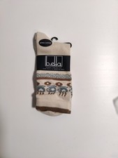 B.ella - Women's socks - hedy #3293- cocoa-Made in USA-Pima cotton blend **N17**