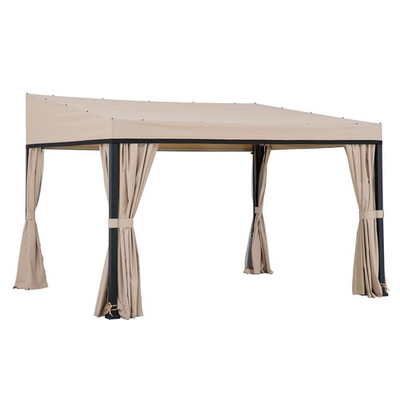 #ad #ad Sunjoy 10ft. x 12ft. Soft Top Gazebo with Curtain and Netting $359.44