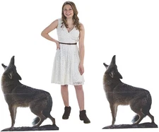 Fun Express Coyote Stand-Up - Party Decor - 2 Pieces Brown 