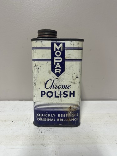 Vintage Mopar Chrome Polish Can