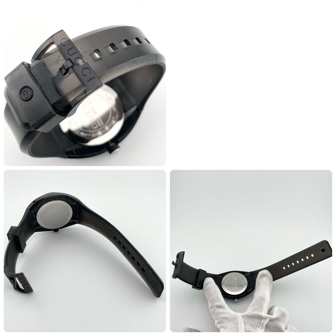 Gucci Sync Interlocking Logo Quartz Watch Gray Bl… - image 8