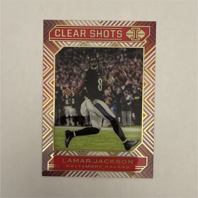 Panini 2020 Illusions Clear Shots Lamar Jackson #2 Pink /399 Ravens