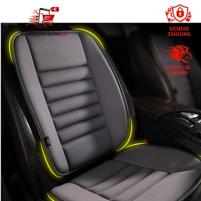 Autositzkissen mit Rückenstützkissen Memory-Schaum Ergonomisch Grau für Fahrer