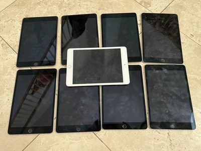 Lot 9 ipad mini 4 4th Gen.  Good Screen A1538 No Charge No Power