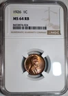 NGC MS-64 RB 1926-P Lincoln Cent, Razor-Sharp, Red-Brown, PQ specimen.