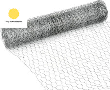 10M Wire Mesh Galvanized, Chicken Wire Mesh Fencing, Hexagonal Hardware Mesh Po 2.16 per metre