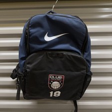 Nike Volleyball Backpack Blue Black Brasilia 9.5 Training Sports Graphic Print