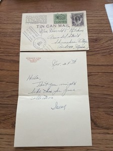 1934 TIN CAN MAIL Envelope