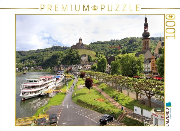 Calvendo Puzzle Cochem, View From The Skagerak Bridge To The Reichsburg | 1000 P-image