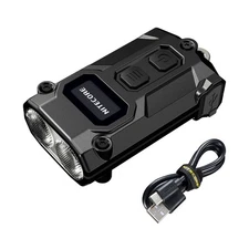 Nitecore TINI 3 600 Lumen Multi-Color Rechargeable Keychain Flashlight (Black)
