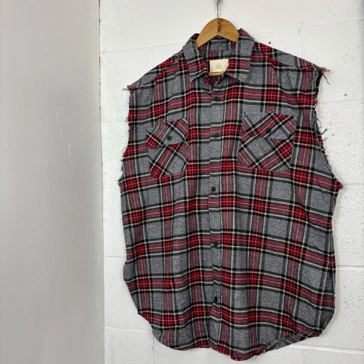 Fear of God Sleeveless Casual Button-Down Shirts for Men for sale 