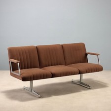 Canapé Vintage Métal Tissu Design Italie Années 1960 Original