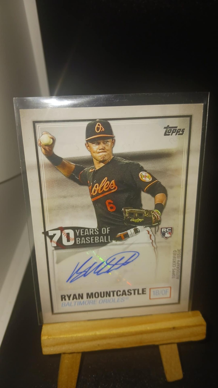 RYAN MOUNTCASTLE ORIOLES 2021 Topps Series One 70 Years of Baseball Auto RC