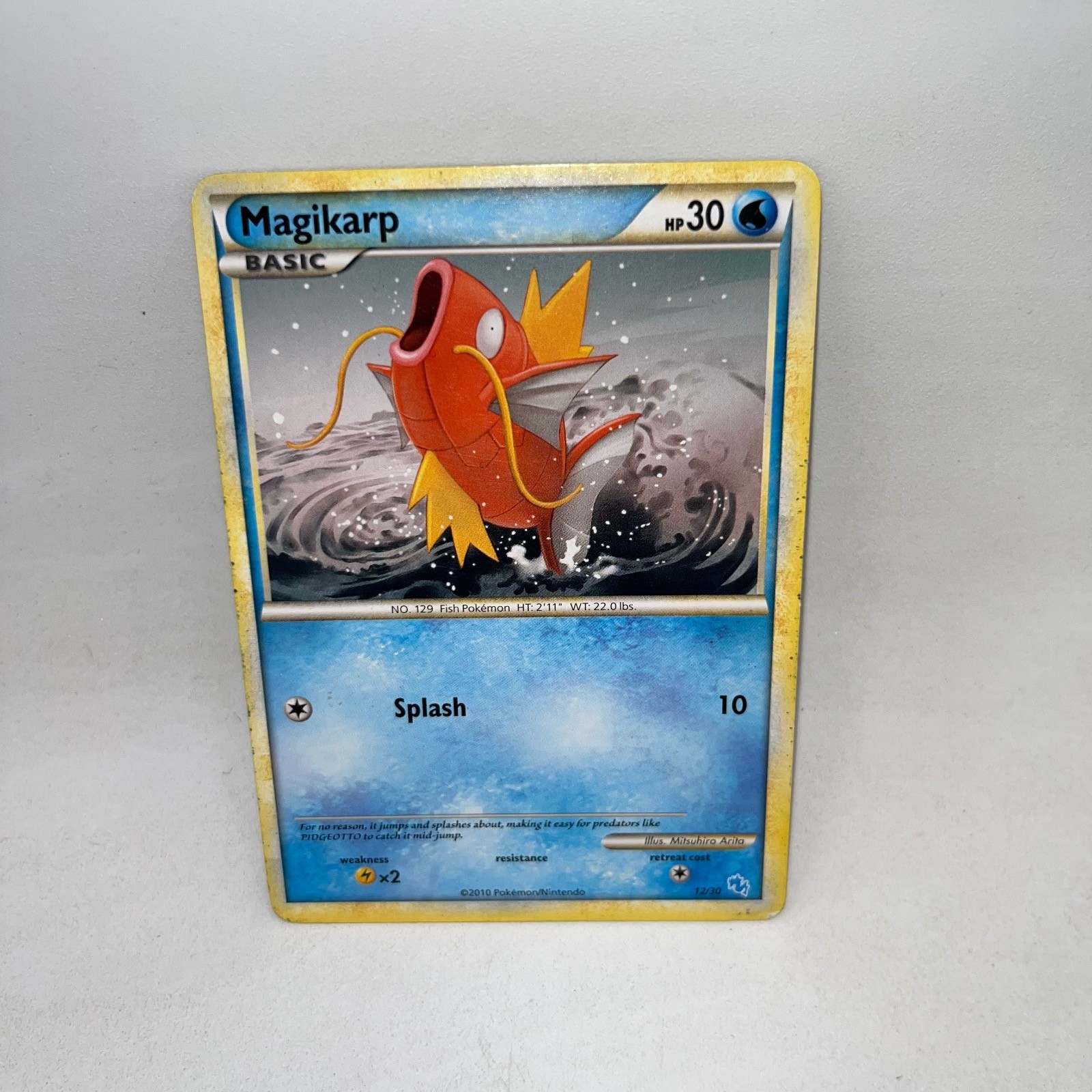 Magikarp 72/123 Common HeartGold & SoulSilver Pokemon Moderately Played