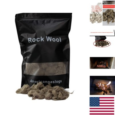Enhance Your Fireplace with 6 oz High Temp Rock Wool Embers   Ideal for Gas Logs